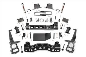 6 Inch Suspension Lift Kit Strut Spacers V2 Monotube Shocks 11-14 F-150 4WD Rough Country