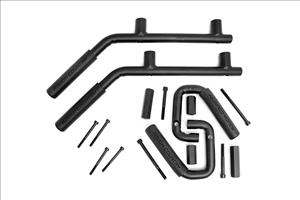 Grab Handles Steel FR & RR Black Jeep Wrangler JK/Wrangler Unlimited (07-18) Rough Country