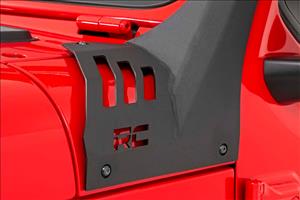 LED Light Kit Windshield Mount 50 Inch Black Dual Row Jeep Gladiator JT/Wrangler JL (18-26) Rough Country