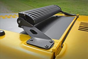 LED Light Mount Hood 20 Inch Jeep Wrangler TJ (97-06)/Wrangler Unlimited (04-06) Rough Country