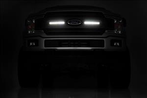 10 Inch Black Series LED Light Bar Slim Line Pair Rough Country