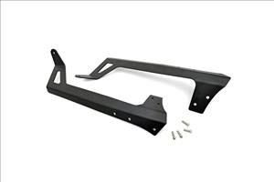 LED Light Mounts Upper Windshield 50 Inch Jeep Wrangler JK/Wrangler Unlimited (07-18) Rough Country