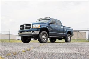 LED Light Mounts Upper Windshield 54 Inch Curved Ram 2500/3500 (03-10) Rough Country