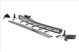LED Light Kit Bumper Mount 40 Inch Black Dual Row Ram 2500/3500 4WD (11-18) Rough Country