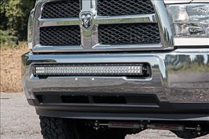 LED Light Kit Bumper Mount 40 Inch Black Dual Row Ram 2500/3500 4WD (11-18) Rough Country