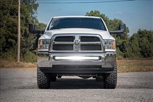LED Light Kit Bumper Mount 40 Inch Black Dual Row Ram 2500/3500 4WD (11-18) Rough Country