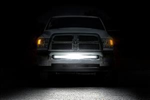 LED Light Kit Bumper Mount 40 Inch Black Dual Row Ram 2500/3500 4WD (11-18) Rough Country