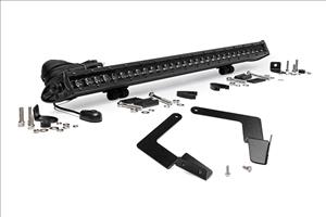 LED Light Kit Lower Grille Mount 30 Inch Black Single Row Toyota Tacoma (16-23) Rough Country