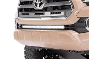 LED Light Kit Lower Grille Mount 30 Inch Black Single Row Toyota Tacoma (16-23) Rough Country