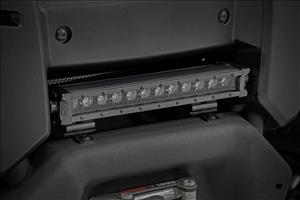 12 Inch Black Series LED Light Bar Single Row Cool White DRL Rough Country