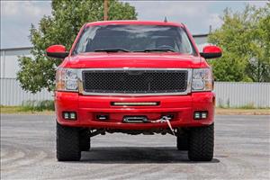 LED Light Kit Fog 2 Inch Black Pairs x2 White DRL Chevy Silverado 1500/2500HD/3500HD Rough Country