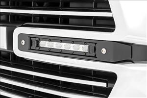 Dual 6in LED Grille Kit Chrome Slimline Ram 1500 2WD/4WD (2019-2024) Rough Country