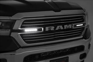 Dual 6in LED Grille Kit Chrome Slimline Ram 1500 2WD/4WD (2019-2024) Rough Country
