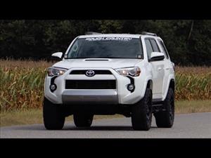 LED Light Kit Ditch Mount 2 Inch Black Flood Pair Toyota 4Runner (10-24) Rough Country