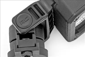 Black Series LED Light Pair 2 Inch Flood Swivel Mount Rough Country