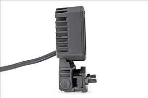 Black Series LED Light Pair 2 Inch Flood Swivel Mount Rough Country