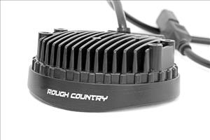 4 Inch Chrome Series LED Light Round Pair Rough Country