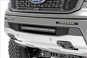 LED Light Kit Bumper Mount 6 Inch Black Slimline Pair Ford Ranger (19-23) Rough Country