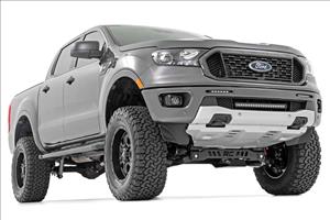 LED Light Kit Bumper Mount 6 Inch Black Slimline Pair Ford Ranger (19-23) Rough Country