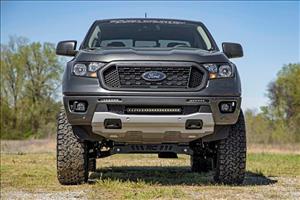 LED Light Kit Bumper Mount 6 Inch Black Slimline Pair Ford Ranger (19-23) Rough Country