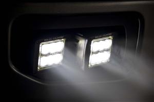 LED Light Kit Fog Mount Dual 2 Inch Black Pairs SAE Ford F-150 (15-17) Rough Country