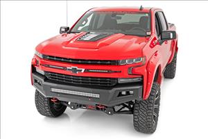 LED Light Kit Ditch Mount 2 Inch Black Pair Spot Chevy Silverado 1500 (19-26) Rough Country