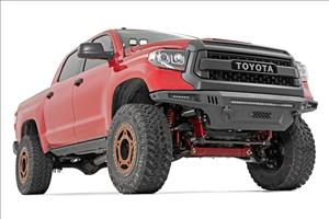 LED Light Kit Ditch Mount Dual 2 Inch Black Pairs Spot/Flood Toyota Tundra (14-21) Rough Country