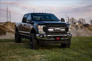 LED Light Kit Grille Mount 10 Inch Black Slimline Ford F-250 Super Duty (20-22) Rough Country