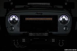 20 Inch Black Series LED Light Bar Dual Row Amber DRL Rough Country