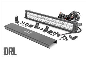 20 Inch Chrome Series LED Light Bar Dual Row Cool White DRL Rough Country