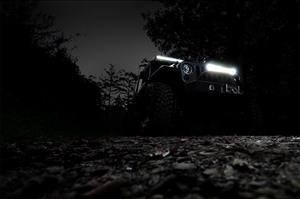 20 Inch Chrome Series LED Light Bar Dual Row Cool White DRL Rough Country