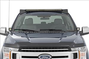 LED Light Kit Ditch Mount 2 Inch Black Pair Flood Ford F-150 (15-26)/F-150 Lightning (22-26) Rough Country