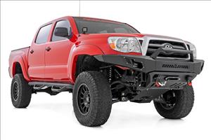 LED Light Kit Ditch Mount 2 Inch Black Pair White DRL Toyota Tacoma (05-15) Rough Country
