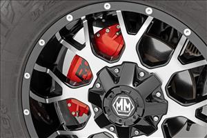 Caliper Covers Front and Rear Red Silverado/Sierra 2500HD/3500HD (11-19) Rough Country