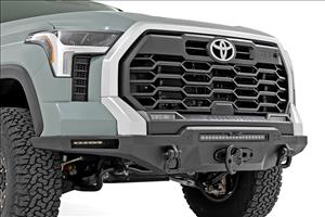 Hybrid Front Bumper 12000S Black LED w/ White DRL Toyota Tundra (22-26) Rough Country