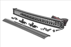 30 Inch Black Series LED Light Bar Curved Dual Row Amber DRL Rough Country