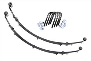 Front Leaf Springs 4 Inch Lift Pair Jeep Wrangler YJ 4WD (1987-1995) Rough Country