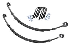 Front Leaf Springs 4 Inch Lift Pair Jeep CJ5/CJ7 7 4WD (1982-1986) Rough Country