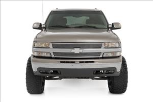 LED Light Kit Ditch Mount 2 Inch Black Pair Amber DRL Chevy Silverado 1500 (99-06) Rough Country