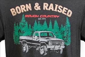 Rough Country Born & Raised T Shirt Men Large Rough Country