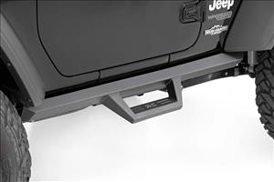 Contoured Drop Steps 2 Door Jeep Wrangler JL 4WD (2018-2026) Rough Country