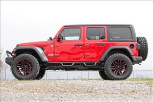 Contoured Drop Steps 4 Door Jeep Wrangler JL (21-25)/Wrangler Unlimited (18-26) Rough Country