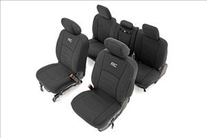 Seat Covers FR Bucket RR w/Arm Rest Ram 1500 (09-18)/2500 (11-18)/3500 (11-18) Rough Country