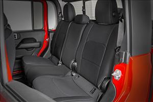 Seat Covers Front and RR No Cup Holder Jeep Gladiator JT 4WD (2020-2025) Rough Country