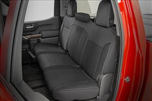 Seat Covers FR 40/40/20 & RR Arm Rest Chevy/GMC Sierra 1500 (19-26)/Silverado 1500 (19-26) Rough Country