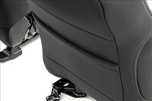 Seat Covers Black FR & RR Crew Cab Toyota Tacoma 2WD/4WD (2005-2015) Rough Country