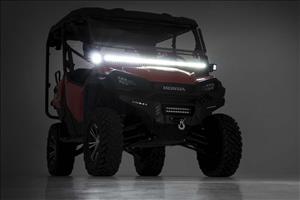 LED Light Kit Cage Mount 50 Inch Black Single Row Honda Pioneer 1000/Pioneer 1000-6 Rough Country