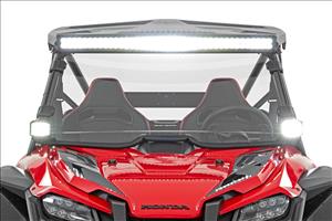 LED Light Kit Front Mount 40 Inch Black Dual Row White DRL Honda Talon 1000 Rough Country