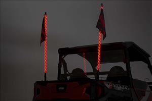 Multi-Color LED Whip 4 Foot Long Pair Rough Country