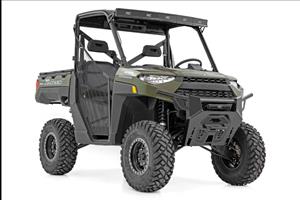 LED Light Kit Bumper Mount 12 Inch Black Single Row Polaris Ranger XP 1000 Rough Country